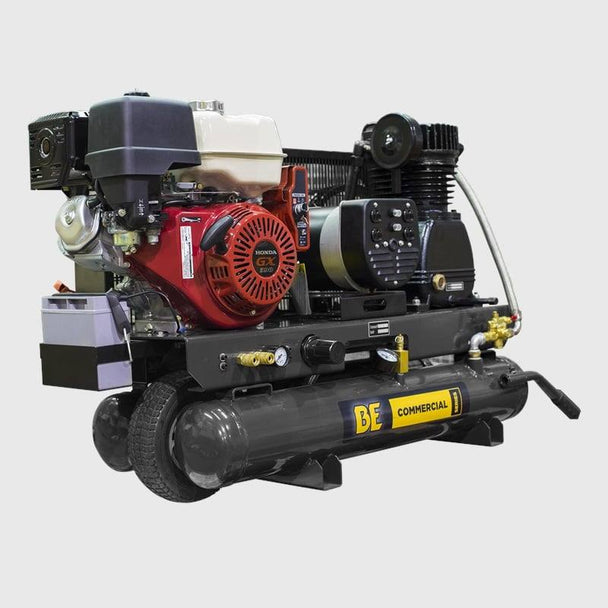 BE AC138HEG2 8-Gallon 2-in-1 Air Compressor & Generator - Honda GX390 (16 CFM @ 175 PSI)