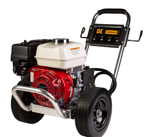 BE B3165HAAS Gas Pressure Washer 3100 PSI 2.5 GPM Honda GX200 Engine - Cold Water