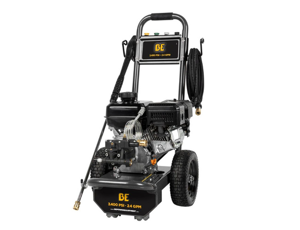 BE B3475PX Gas Pressure Washer 3400 PSI 2.5 GPM Powerease 225cc Engine - Cold Water