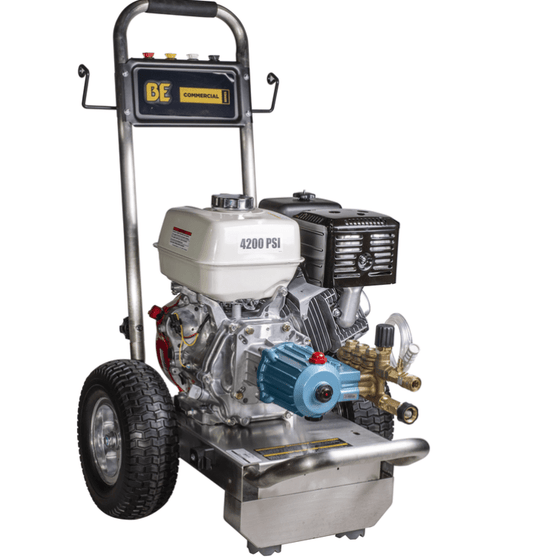BE B4213HACS 4200 PSI Pressure Washer - 4.0 GPM - Honda GX390 Engine - Cold Water