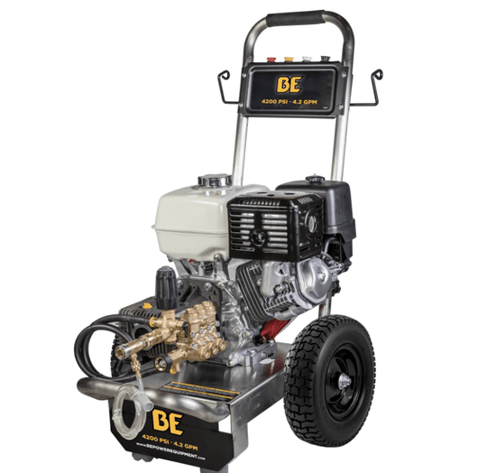 BE B4213HCS 4200 PSI Pressure Washer - 4.0 GPM - Honda GX390 Engine - Cold Water