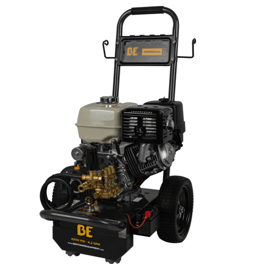 BE B4213HESCS 4200 PSI Pressure Washer - 4.0 GPM - Honda GX390 Engine - Cold Water