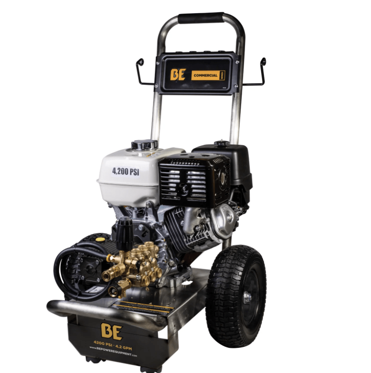 BE B4213HSGS Gas Pressure Washer 4200 PSI 4.2 GPM 389cc Honda Cold Water
