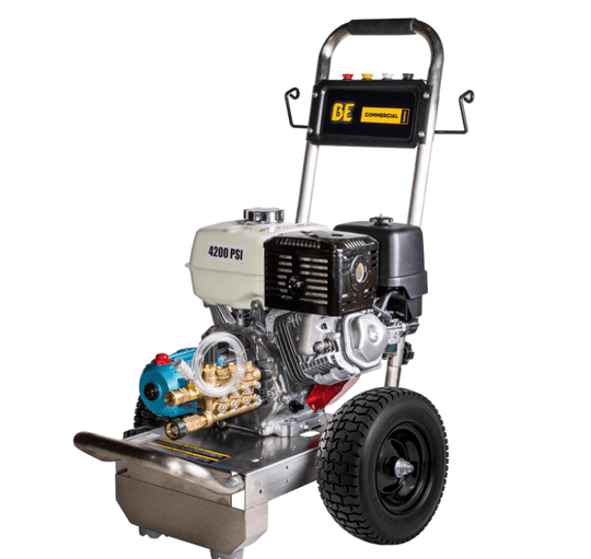 BE B4213HSJS Gas Pressure Washer 4200 PSI 4.2 GPM 389cc Honda Cold Water