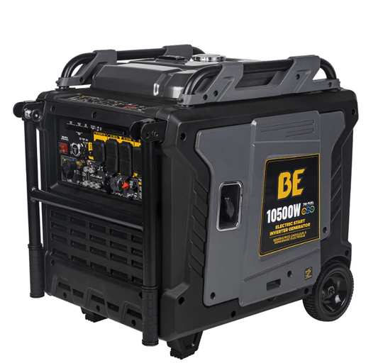 BE BE10500IT Inverter Generator - 10500 Max Watts, 8500 Running Watts, PowerEase Engine