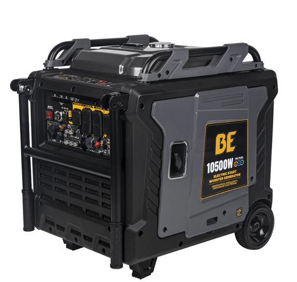 BE BE10500IT Inverter Generator - 10500 Max Watts, 8500 Running Watts, PowerEase Engine
