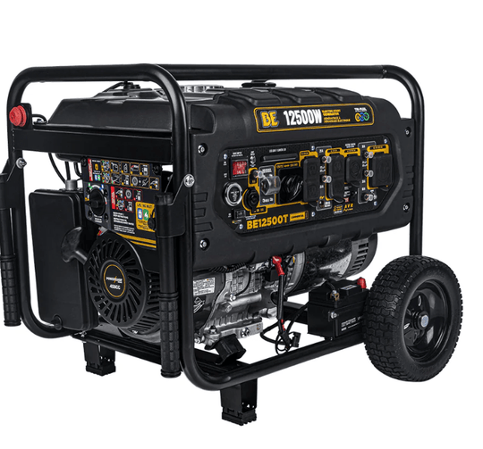 BE BE12500T Tri-Fuel Generator - 12500 Max Watts, 9500 Running Watts, PowerEase Engine