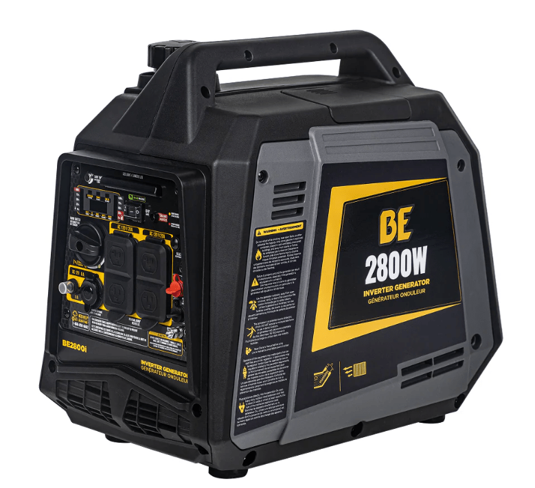 BE BE2800I Inverter Generator - 2800 Max Watts, 2500 Running Watts, PowerEase Engine