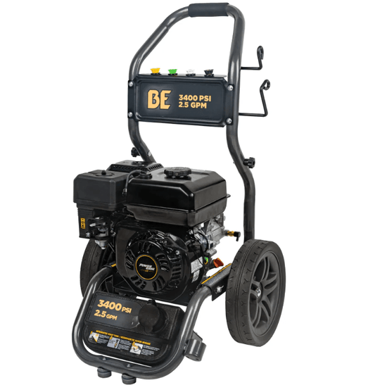 BE BE3475PX Gas Pressure Washer 3400 PSI 2.5 GPM Powerease 225cc Engine - Cold Water