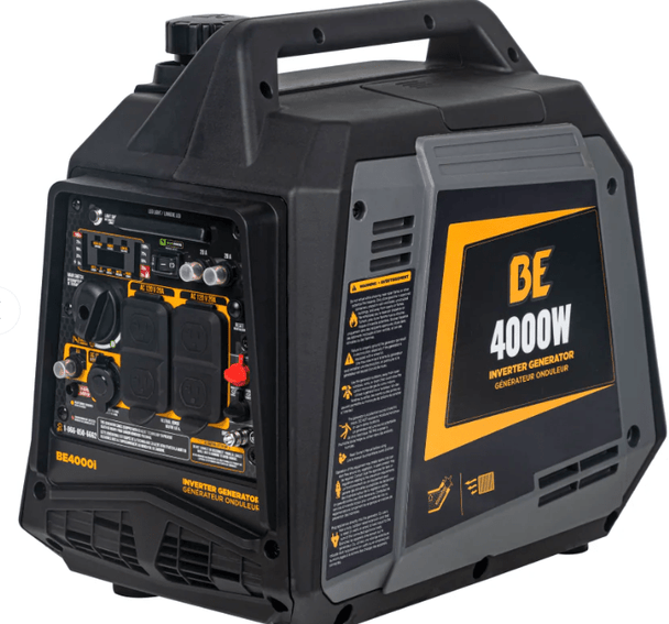 BE BE4000I Inverter Generator - 4000 Max Watts, 3200 Running Watts, PowerEase Engine