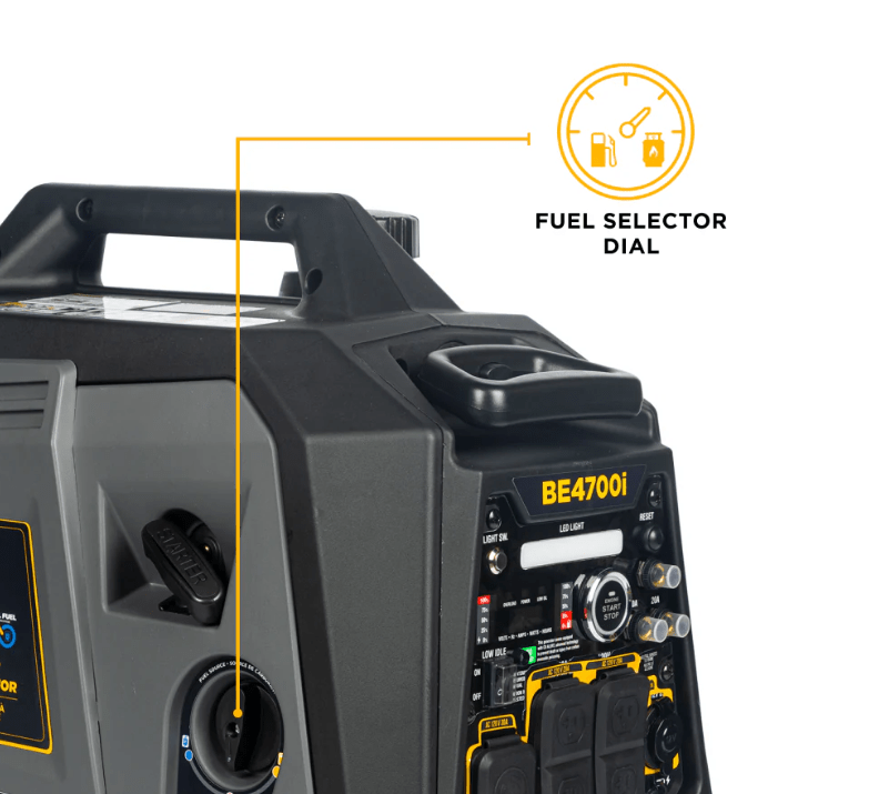 BE BE4700ID Inverter Generator - 4700 Max Watts, 3800 Running Watts, PowerEase Engine
