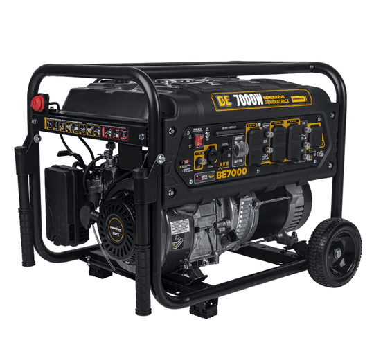 BE BE7000 Portable Generator - 7000 Max Watts, 5500 Running Watts, PowerEase Engine