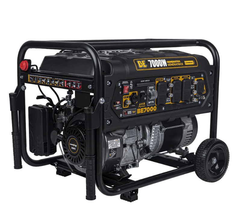 BE BE7000 Portable Generator - 7000 Max Watts, 5500 Running Watts, PowerEase Engine
