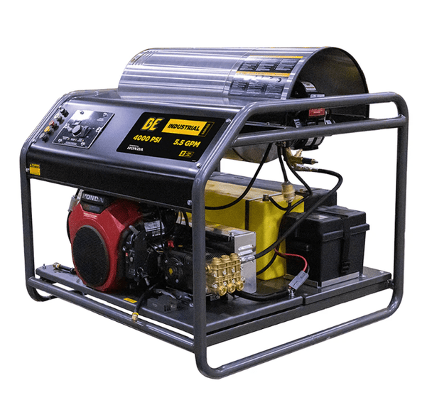 BE HW3524HA12V Hot Water Pressure Washer - 3500 PSI, 2.4 GPM, Honda GX200 Engine