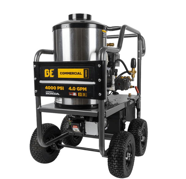 BE HW4013HC Hot Water Gas Pressure Washer 4000 PSI 4.0 GPM Honda GX390