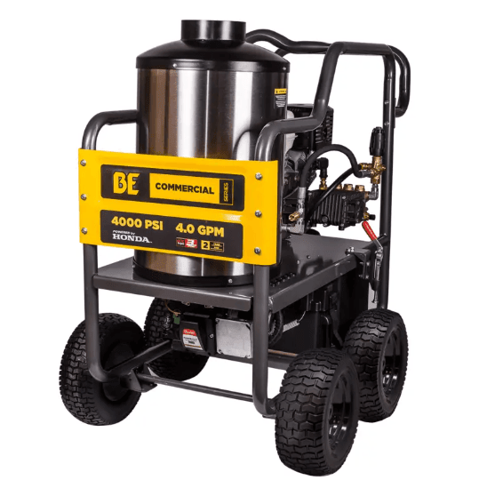 BE HW4013HG Hot Water Gas Pressure Washer 4000 PSI 4.0 GPM Honda GX390