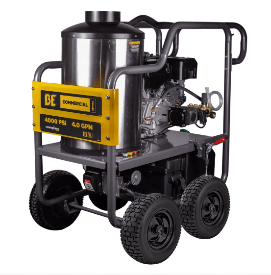 BE HW4015RA Hot Water Gas Pressure Washer 4000 PSI 3.5 GPM Powerease 420cc