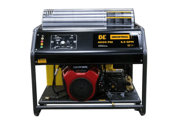 BE HW4024HA12V Hot Water Pressure Washer - 4000 PSI, 5.5 GPM, Honda GX690 Engine