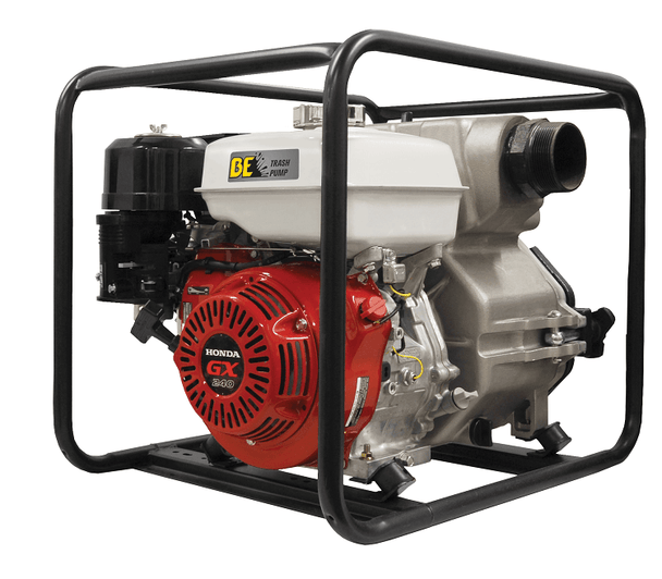 BE TP-3013HM 3" Trash Pump - 422 GPM, Honda GX390 Engine, Handles 1" Solids