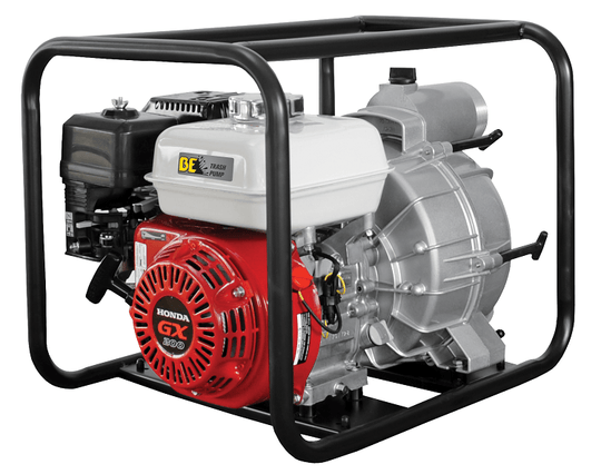 BE TP-3065HR 3" Trash Pump - 264 GPM, Honda GX200 Engine, Handles 1" Solids