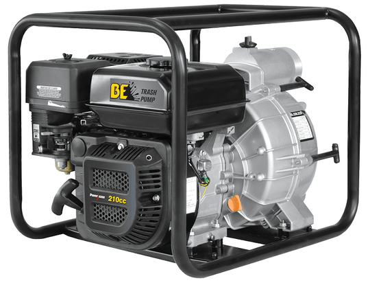 BE TP-3070R 3" Trash Pump - 264 GPM, Powerease R210 Engine, Handles 1" Solids