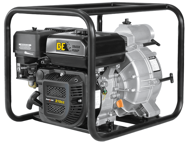 BE TP-3070R 3" Trash Pump - 264 GPM, Powerease R210 Engine, Handles 1" Solids