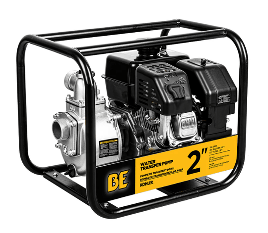 BE WP2065K Water Transfer Pump - 158 GPM, 2-Inch Intake/Outlet, Kohler SH265 Engine