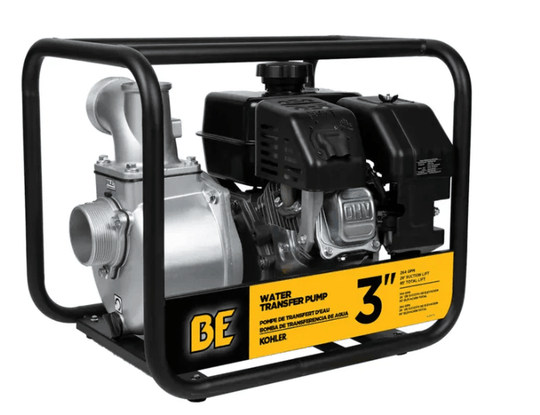 BE WP3065K Water Transfer Pump - 264 GPM, 3-Inch Intake/Outlet, Kohler SH265 Engine