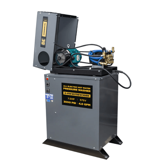 BE X-HW3075EW3GEN Hot Water Pressure Washer - 3000 PSI, 7.5 GPM, Baldor Electric Motor