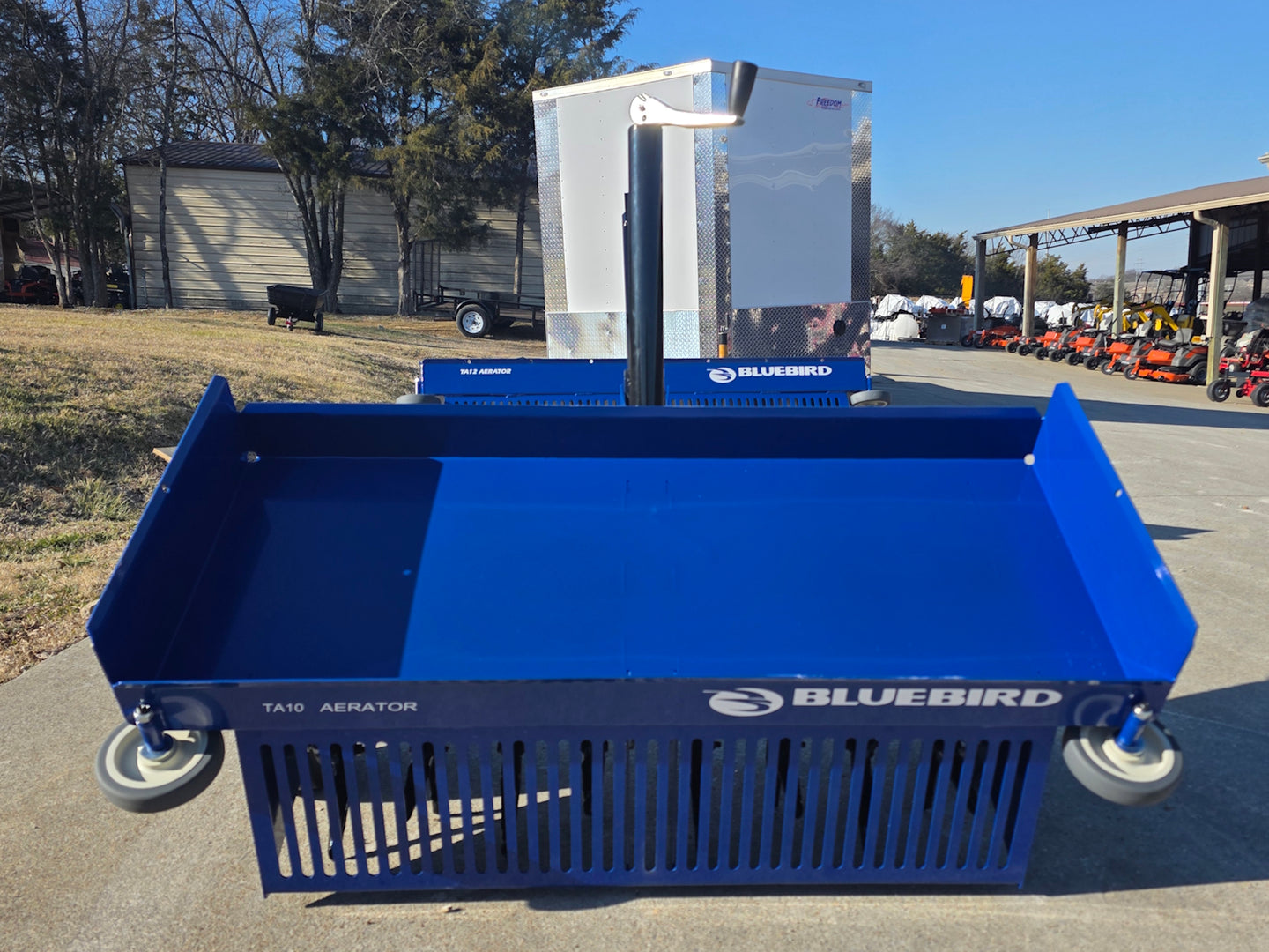 Bluebird 36'' Tow behind Aerator TA10 front view picture 