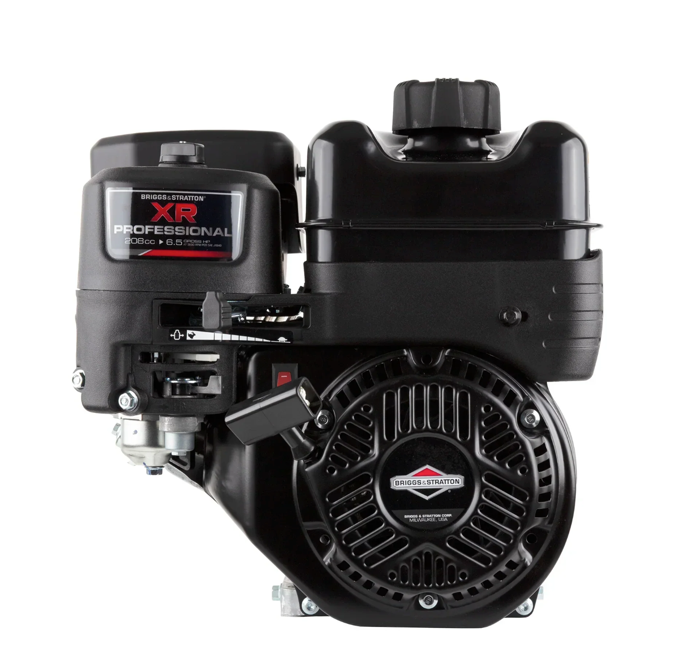 Briggs & Stratton 130G32-0022-F1 XR Series 6.5 HP 208cc Horizontal Shaft Engine, Reference View. 