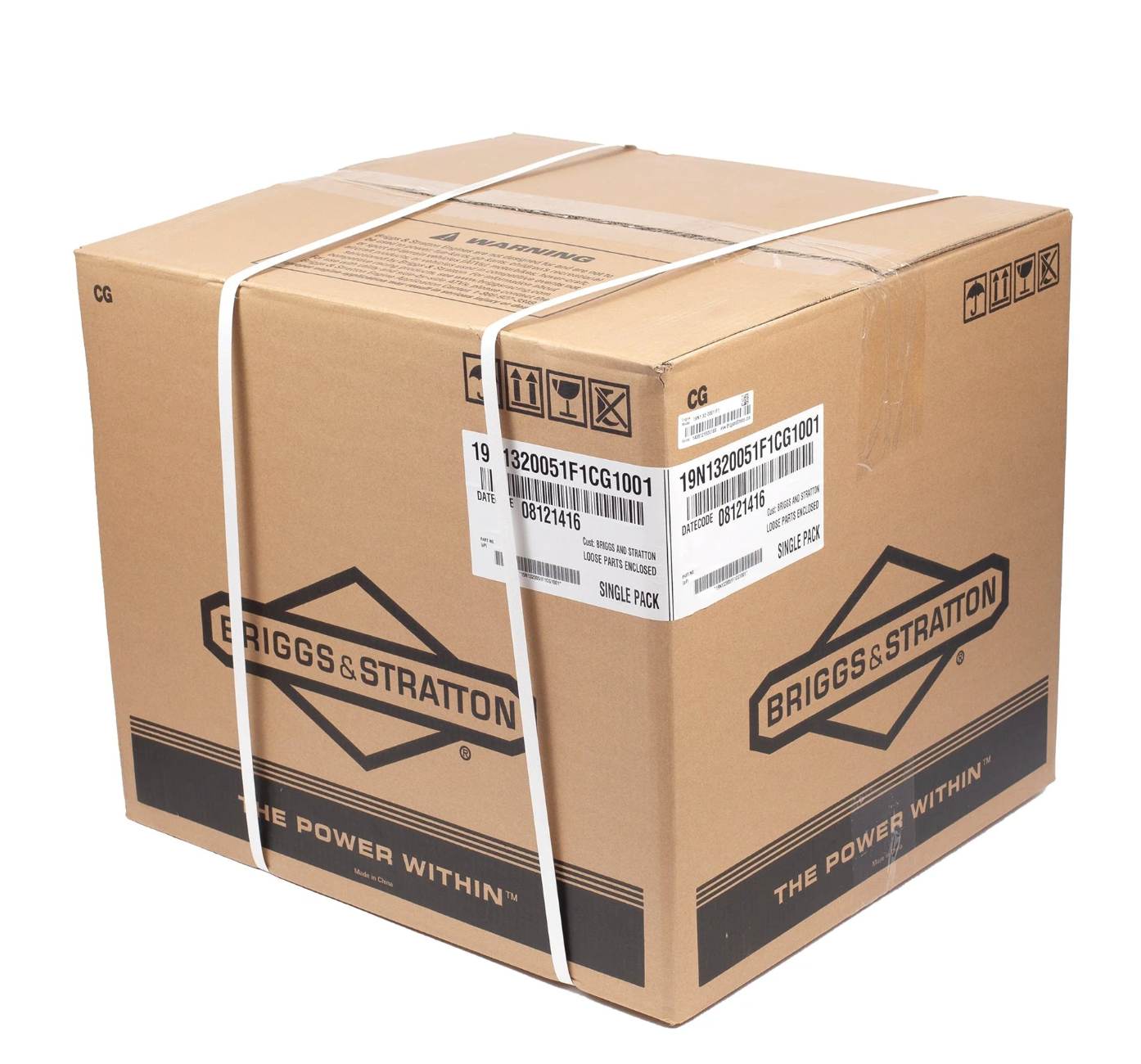 Briggs & Stratton 19N132-0051-F1 OHV 306cc Horizontal Engine, Box View. 