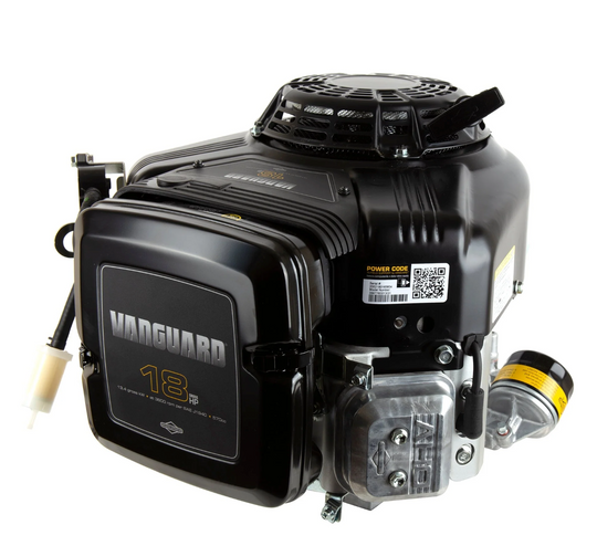 Briggs & Stratton 356776-0013-G1 Vanguard 18 HP 570cc Vertical Shaft Engine, Front View. 