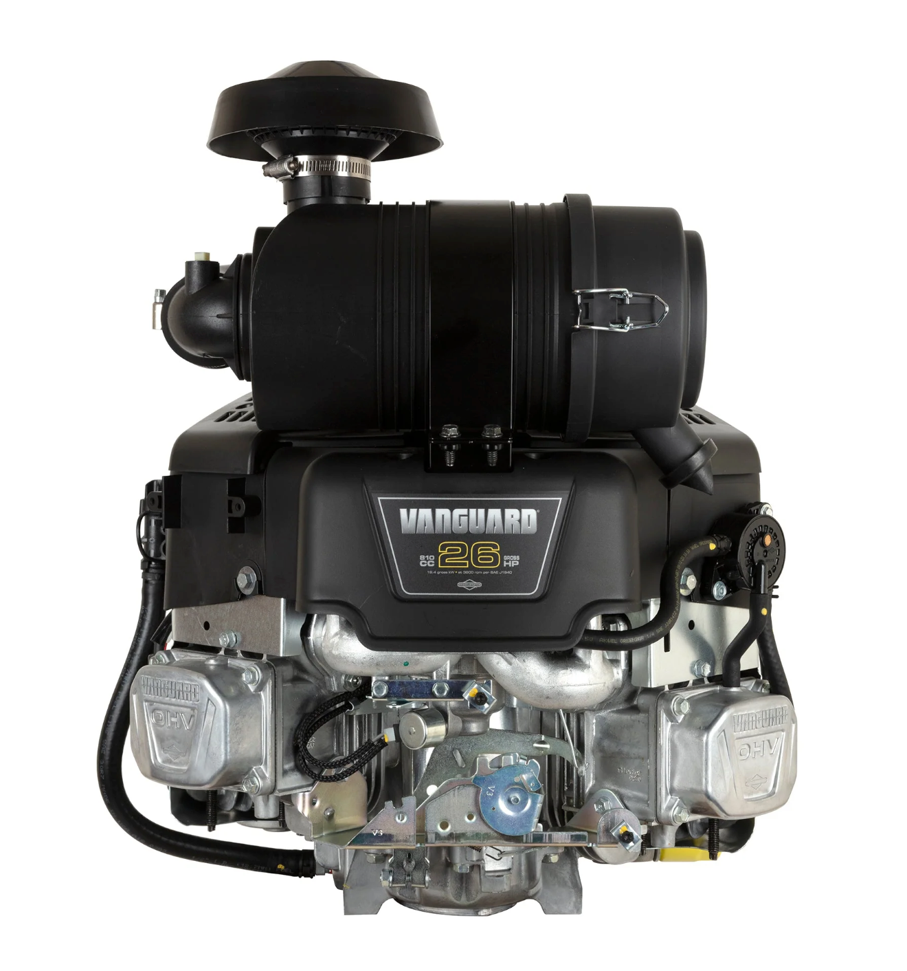 Briggs & Stratton 49R977-0029-Z1 Vanguard 26 HP 810cc Vertical Shaft Engine, Motor View. 