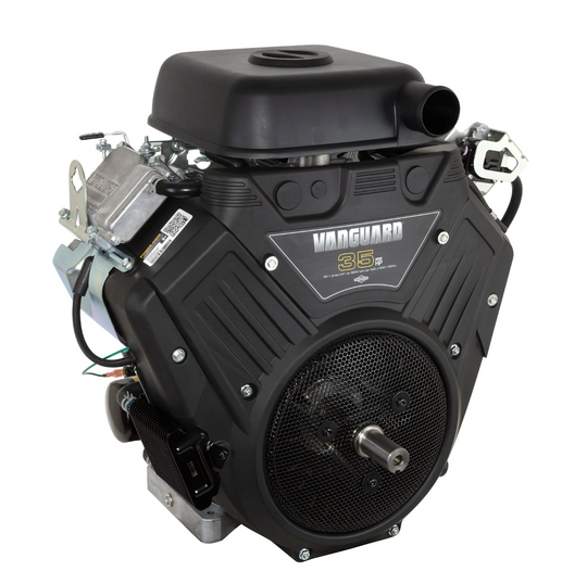 Briggs & Stratton 613477-0250-J1 Vanguard 35 HP 993cc Horizontal Shaft Engine, Front View. 