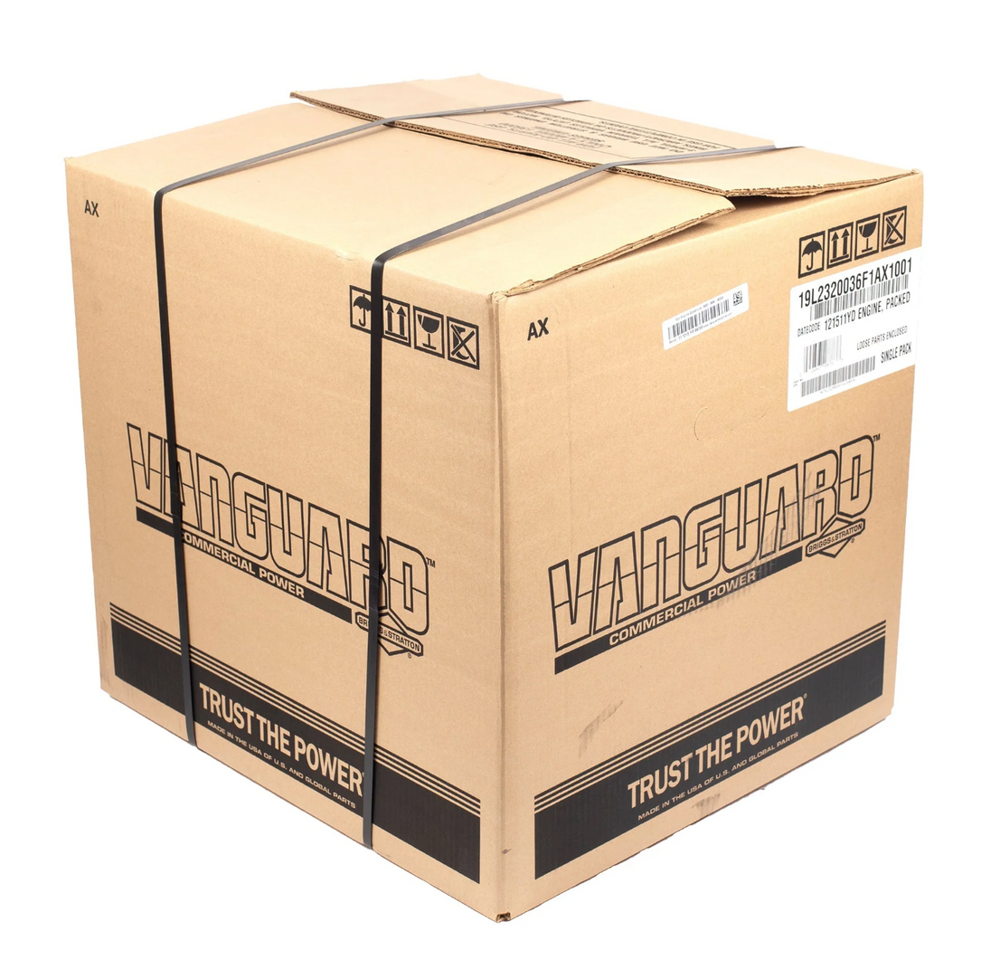 Briggs Vanguard Engine Horizontal 305cc 19L232-0036, Box View. 