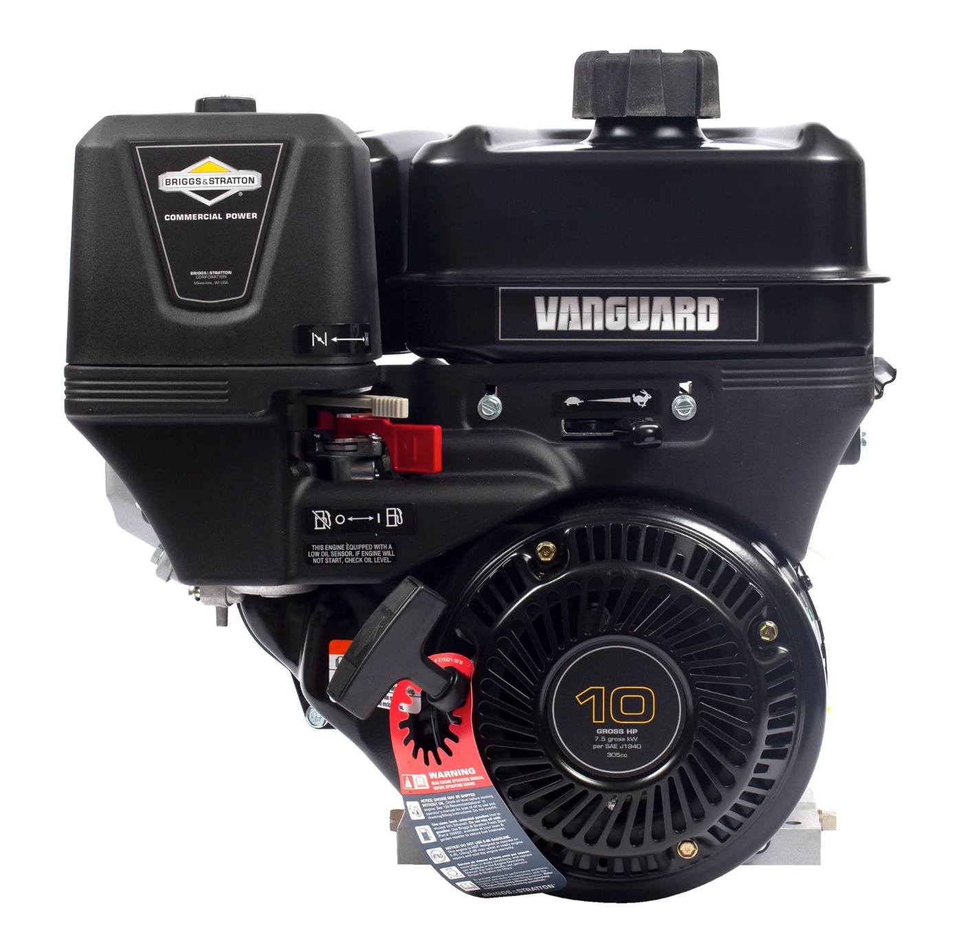 Briggs Vanguard Engine Horizontal 305cc 19L232-0036, Front View. 