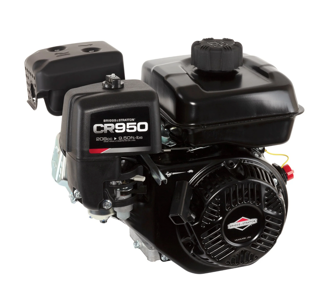 Briggs &amp; Stratton 13R232-0021-F1 9.5 GT 208cc Horizontal Shaft Engine, General View. 