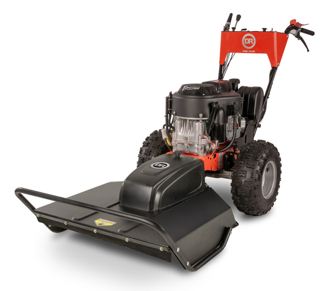 DR Pro XL30 Brush Mower AT49030BEN 27HP Briggs & Stratton ES, Front View. 