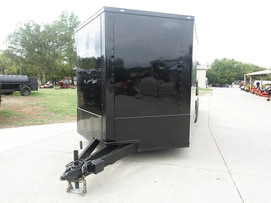 8.5x24 Hybrid Enclosed Trailer V - Nose (2) 7,000lb Axles Storage - SLE Equipment - 3