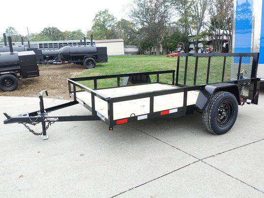 7x10 Powder Coated Dovetail Utility Trailer 3500lb Axle - SLE Equipment - 2