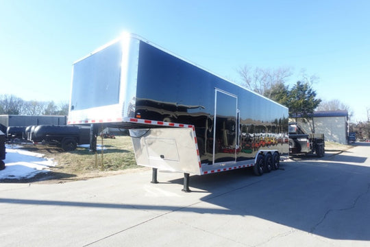 8.5 x 32' Gooseneck King Pin Fifth Wheel Trailer - SLE Equipment - 2