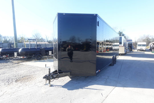 8.5x24 Black V - Nose Enclosed Trailer - SLE Equipment - 2