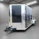 7x20 Black V-nose Hybrid Enclosed Trailer (2) 7K Axles