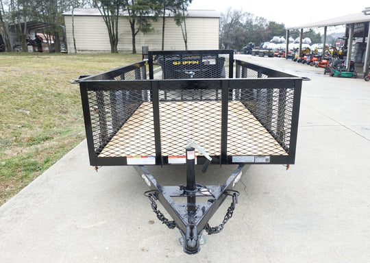 5x10 Dovetail Utility Trailer 2ft Mesh sides 3500lb Axle - SLE Equipment - 2