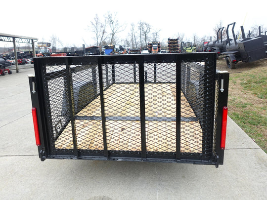 5x10 Dovetail Utility Trailer 2ft Mesh sides 3500lb Axle - SLE Equipment - 7