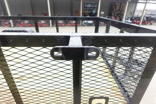 5x10 Dovetail Utility Trailer 2ft Mesh sides 3500lb Axle - SLE Equipment - 13