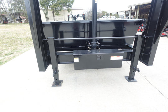 7x16 Gorilla Telescopic Gooseneck IBeam Dump Trailer 2ft Sides (2) 7K Axles - SLE Equipment - 11