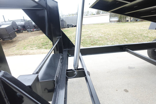 7x16 Gorilla Telescopic Gooseneck IBeam Dump Trailer 2ft Sides (2) 7K Axles - SLE Equipment - 16