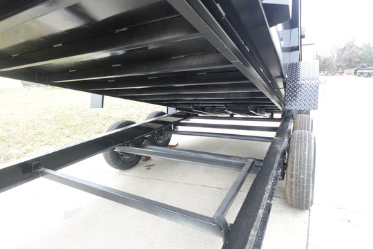7x16 Gorilla Telescopic Gooseneck IBeam Dump Trailer 2ft Sides (2) 7K Axles - SLE Equipment - 17